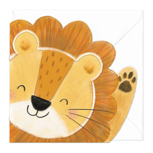 Friendly Lion Art card
