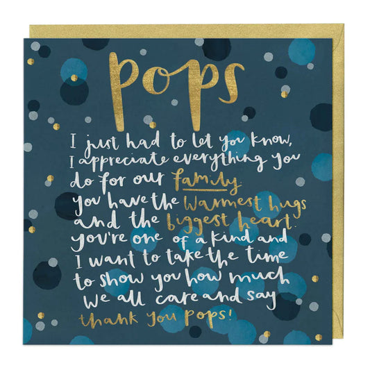 Pops Special Words Card