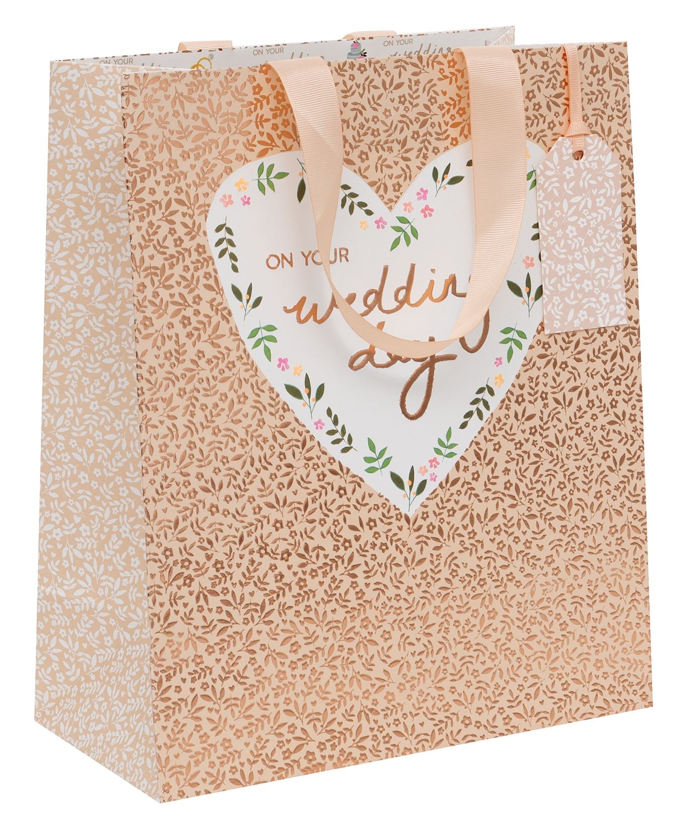 GIFT BAG LARGE WEDDING HEARTS