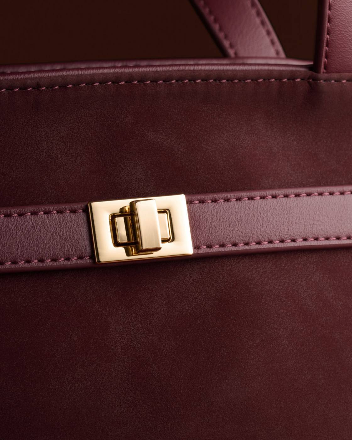 Odin Tote Bag Cherry Suedette