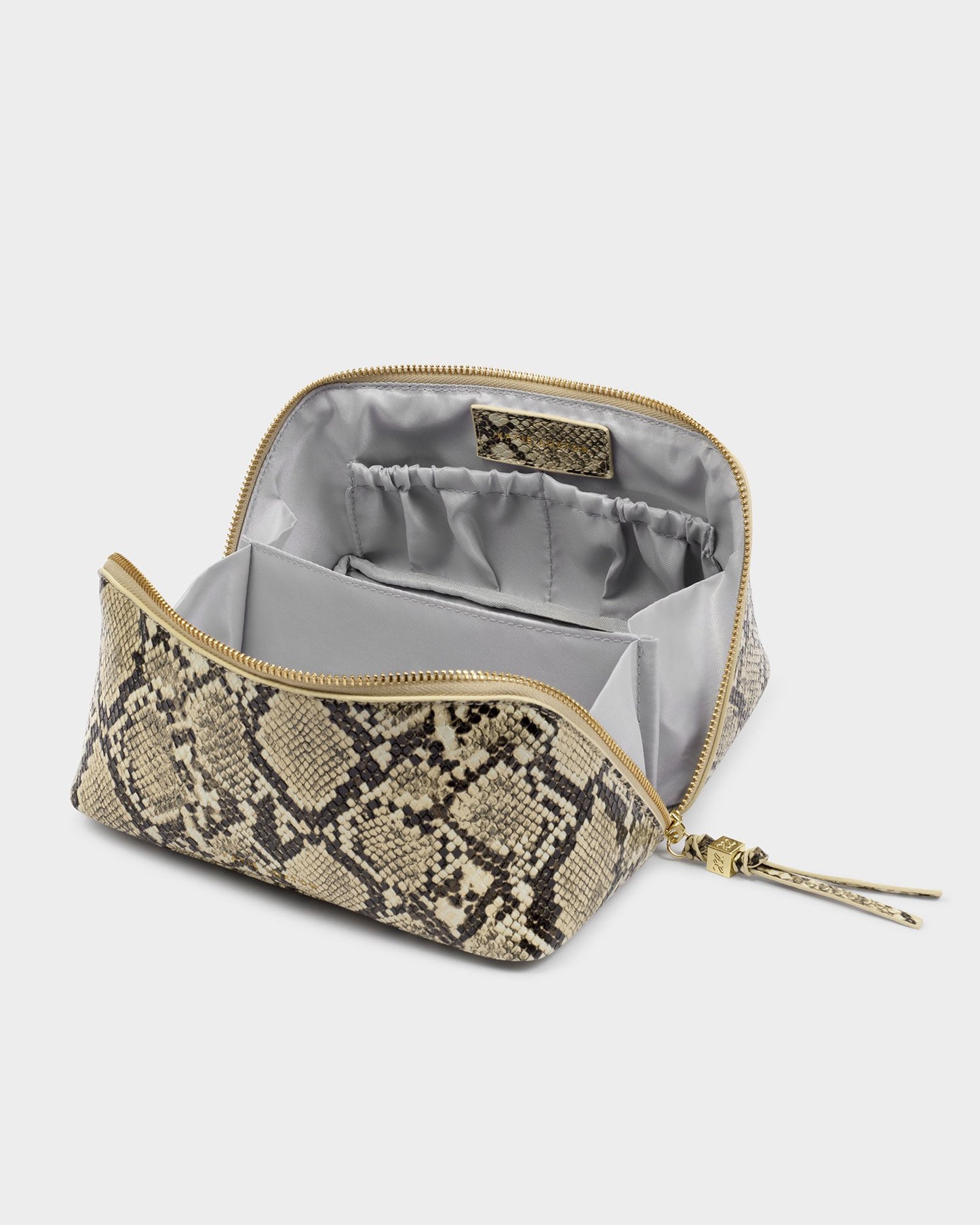 SOHO MEDIUM MAKE UP BAG FAUX SNAKE
