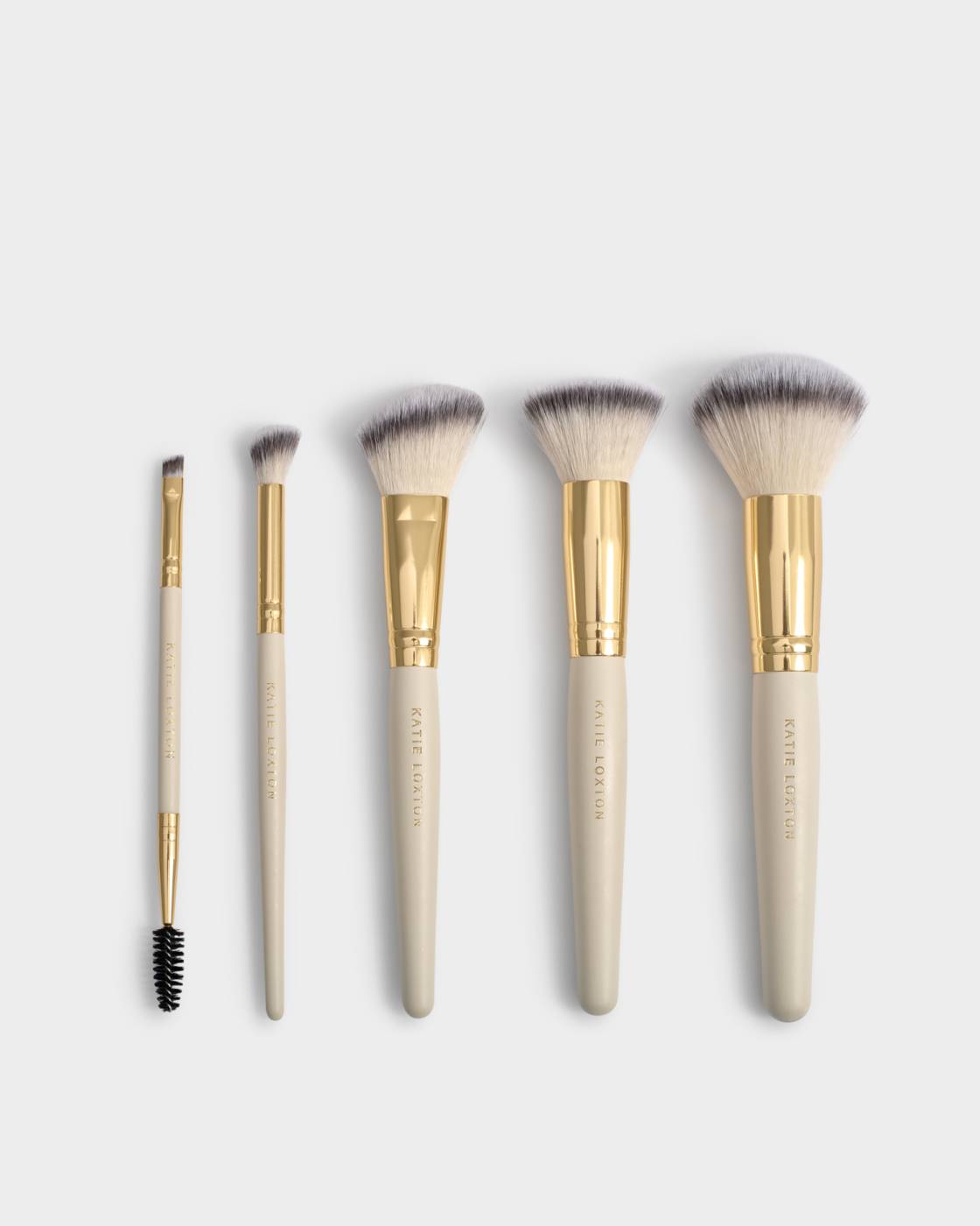 MAKE UP BRUSH SET | Off White / Light Taupe