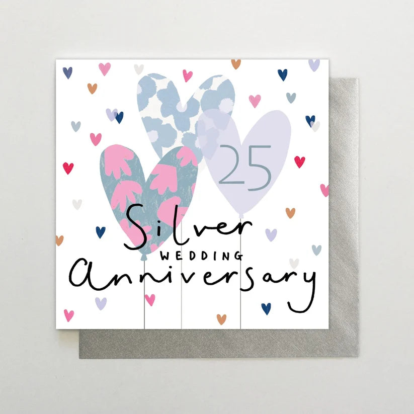 silver wedding anniversary balloons