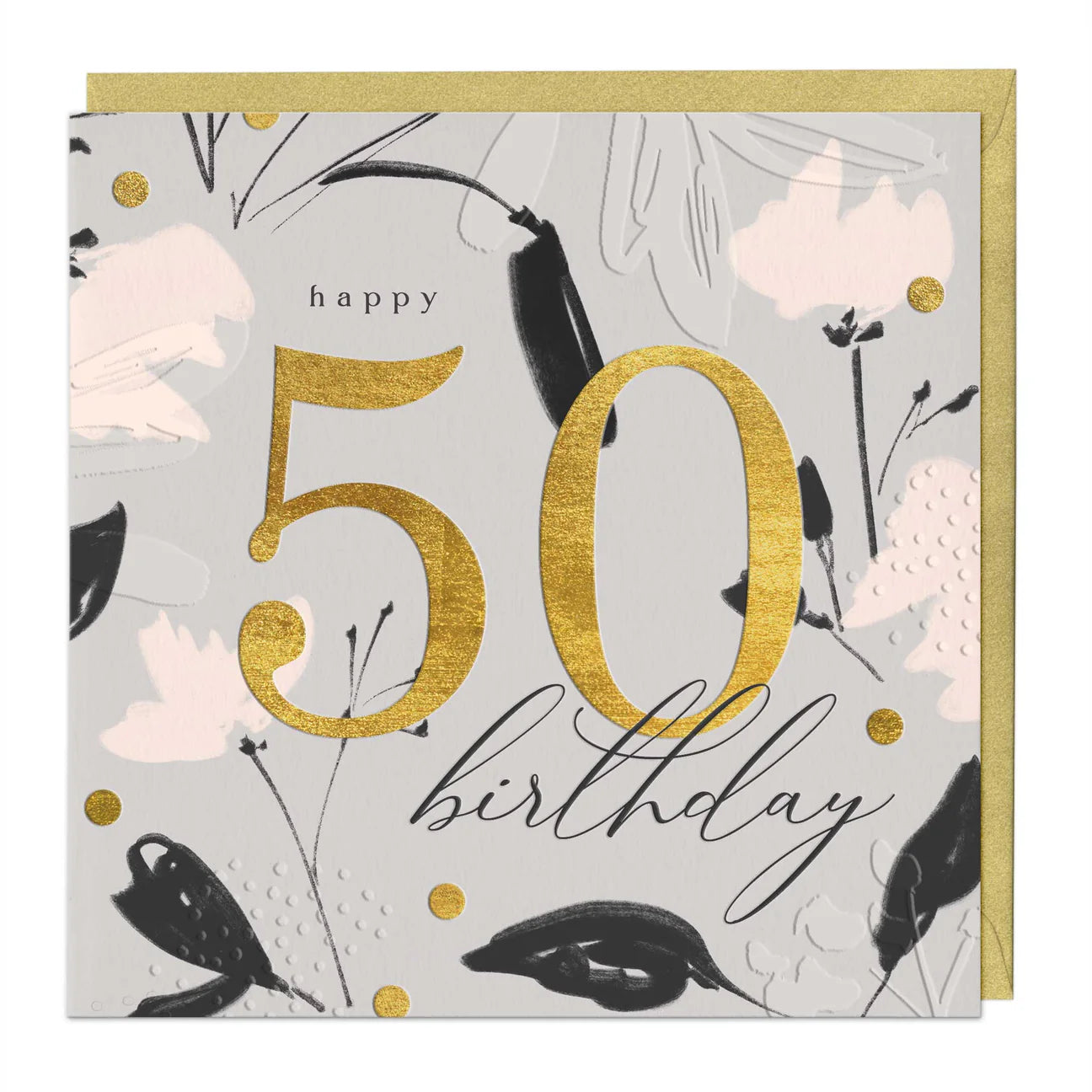 Age 50 Luxury 50th Birthday Card