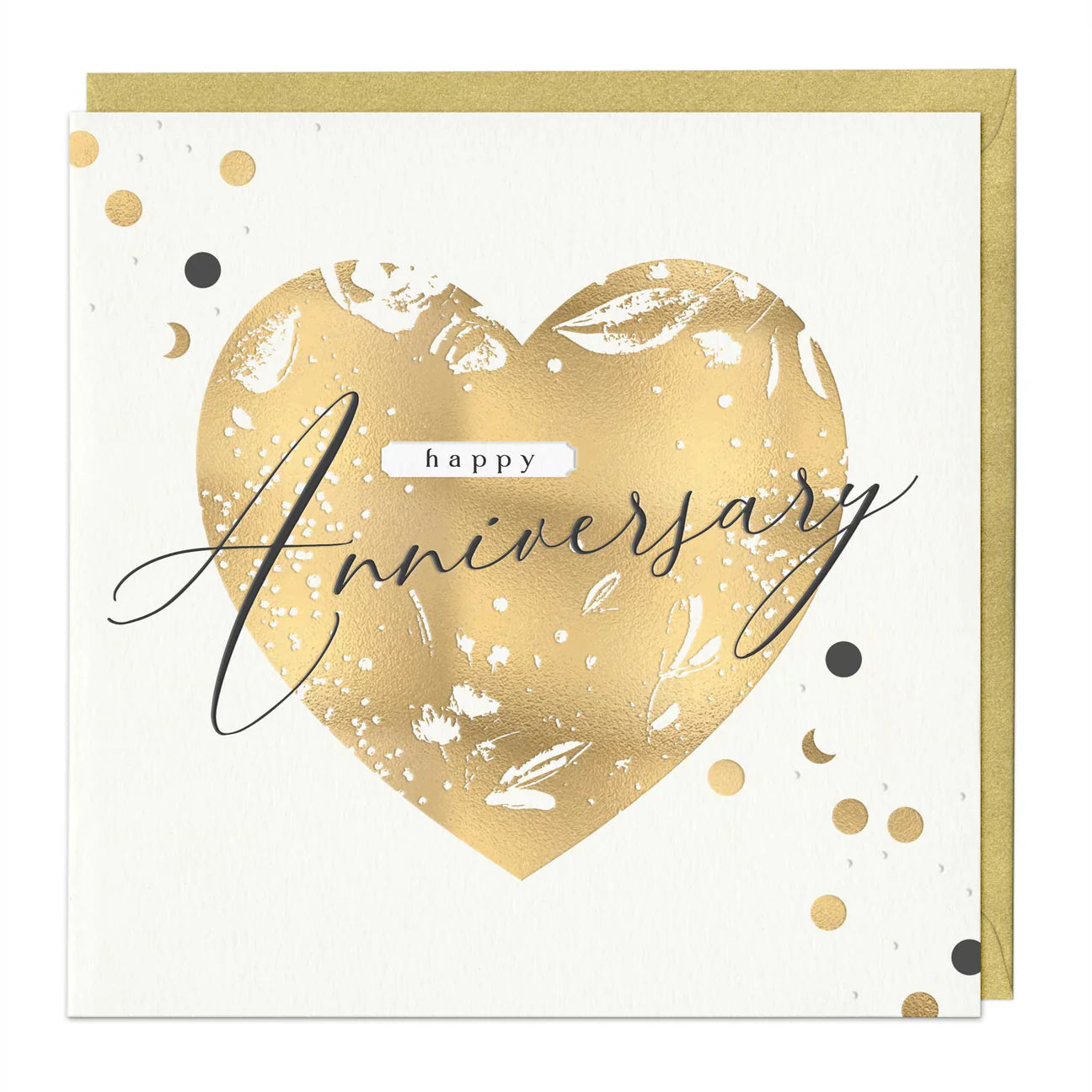 Golden Heart Anniversary Luxury Card