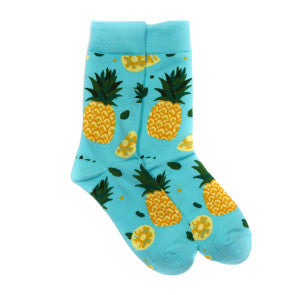 Turquoise Pineapple Socks