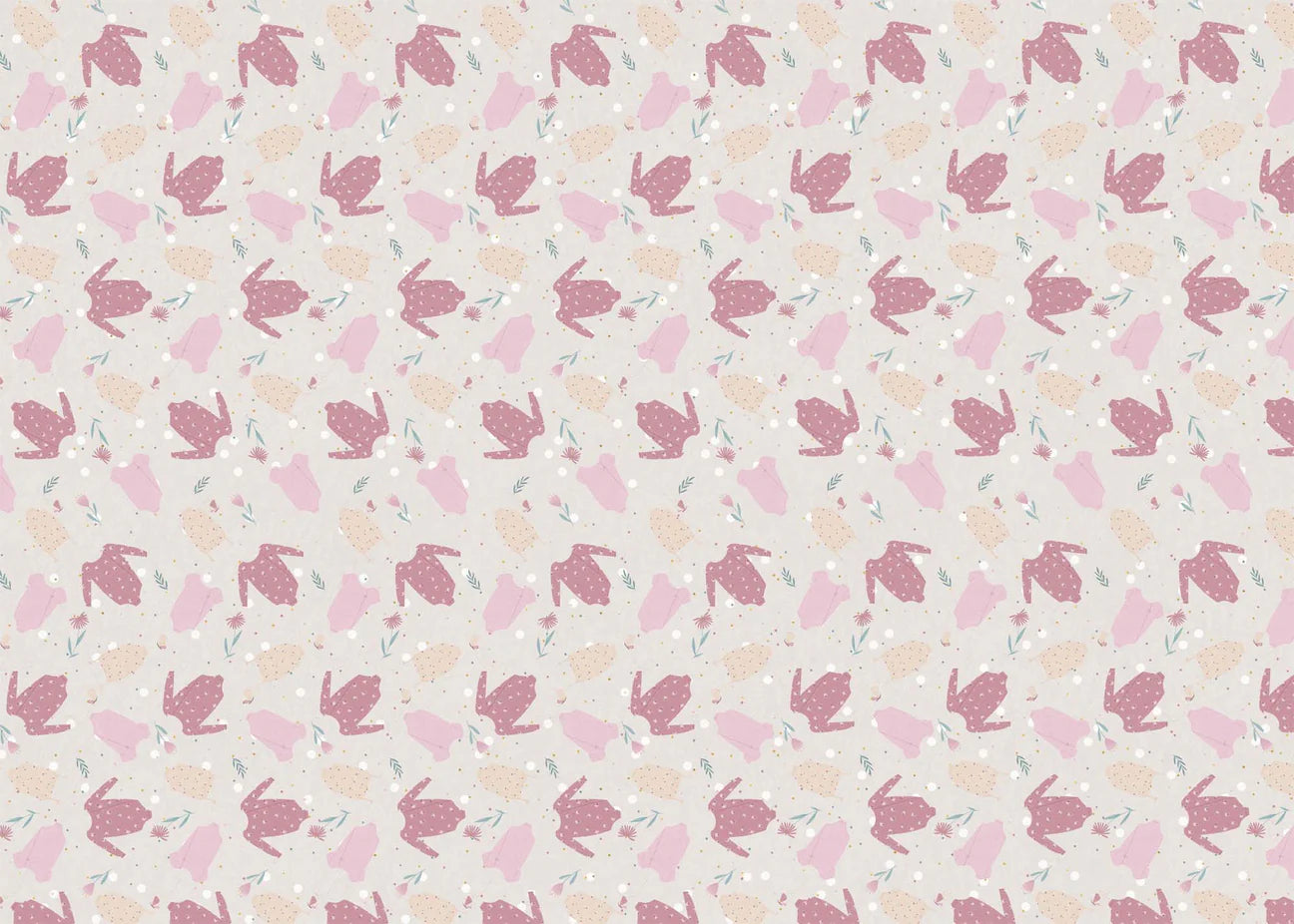 Wrapping Paper Baby Girl Grows Folded Sheets