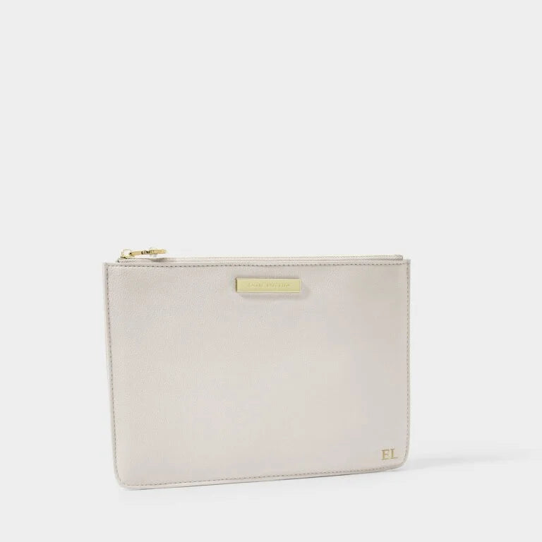 BRIDAL SEMI-PRECIOUS STONE POUCH THANK YOU GREY