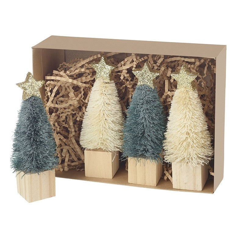 Bristle Tree Set 4 - 12cm