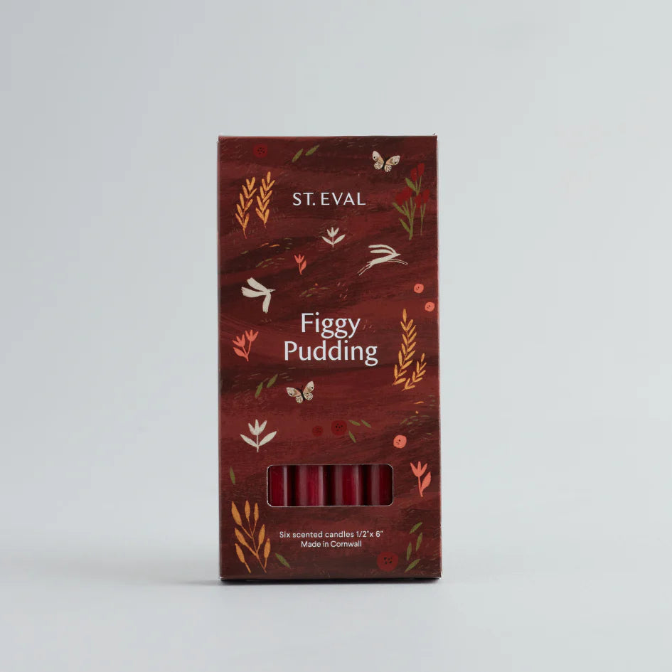 Figgy Pudding Mini Fragranced Christmas Candles x6 pack