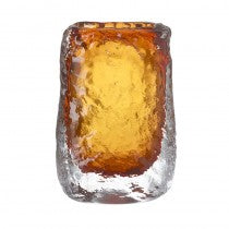 AMBER GLASS VASE