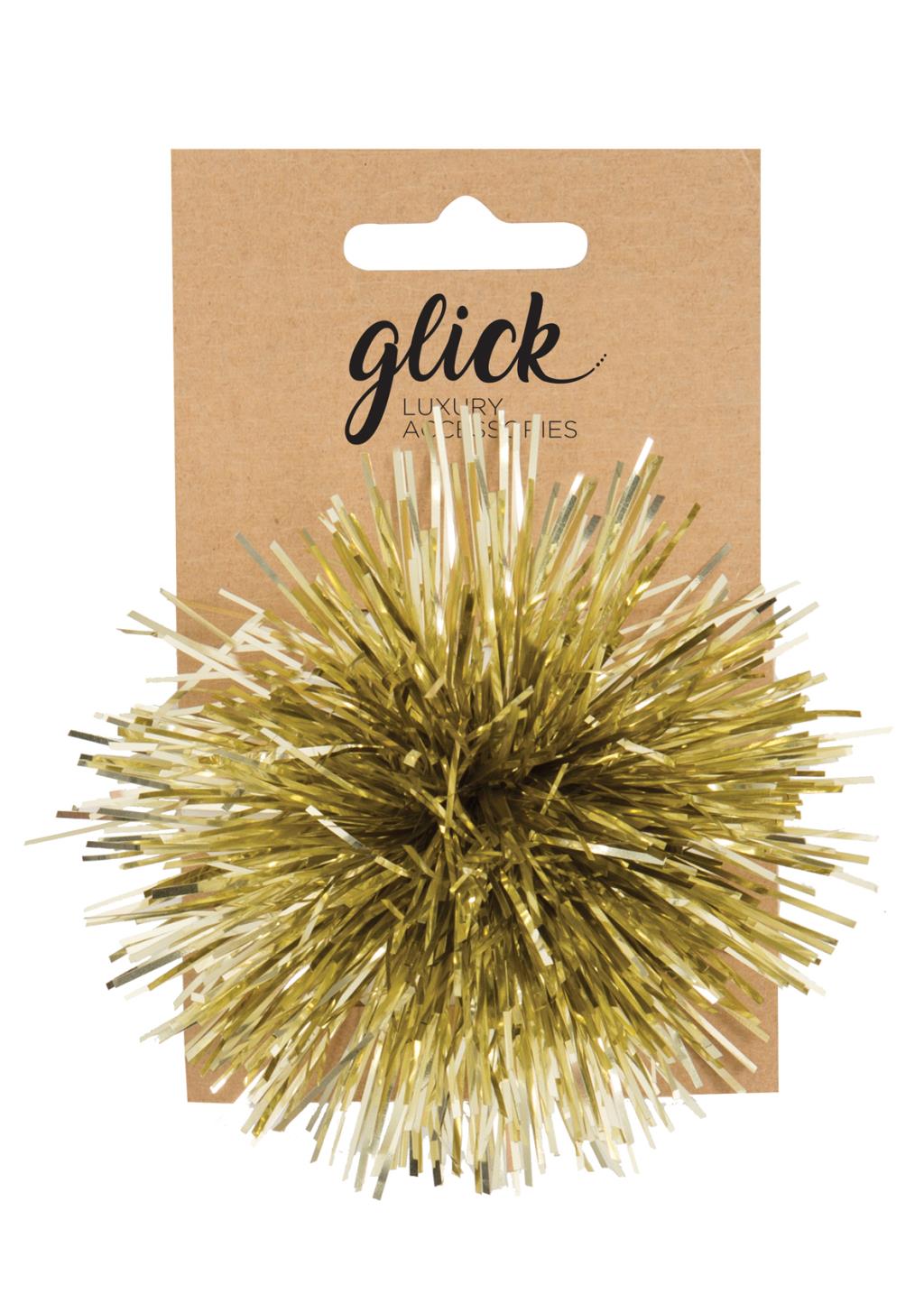 Pom Pom Tinsel Gold
