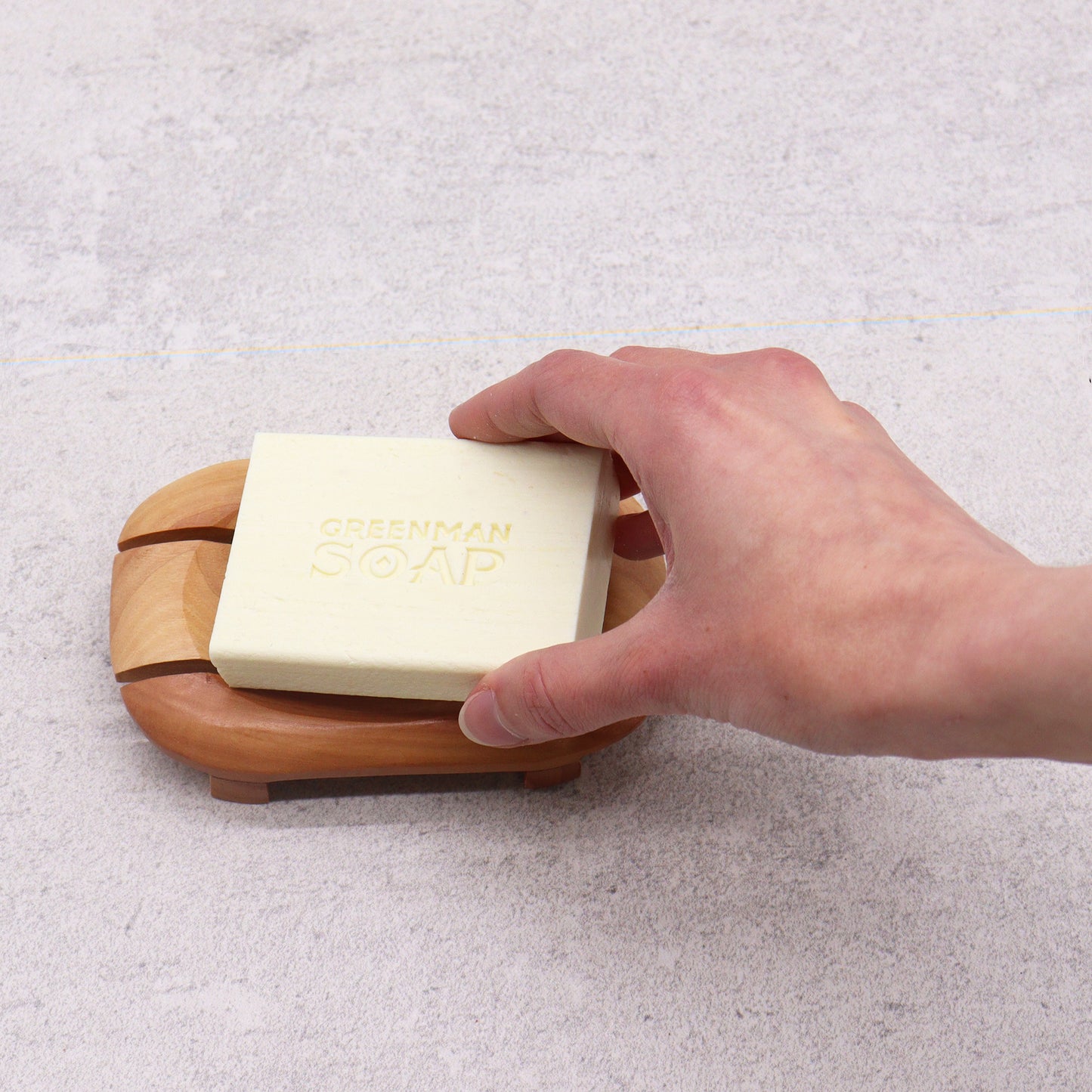 Classic Naseberry Soap Dish - Oval in Rectangle
