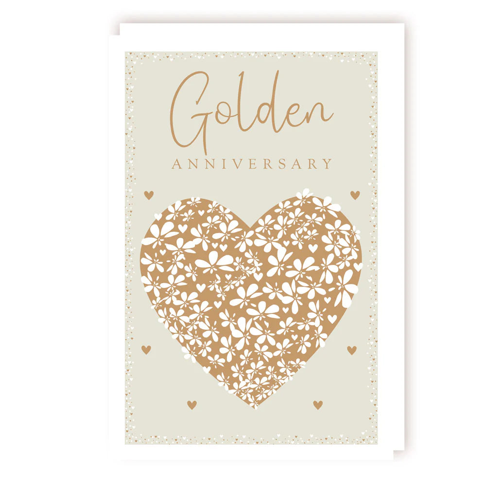 Gold Annivers - Golden Heart - Foil/Emb