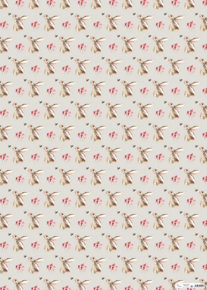 Gift Wrap Flat Sheet - Hare & Bee