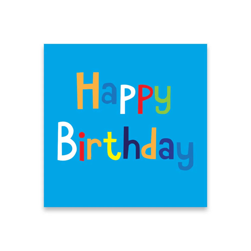 Happy Birthday Tag - Blue