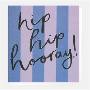 Hip Hip Hooray! Blue And Lilac Stripe