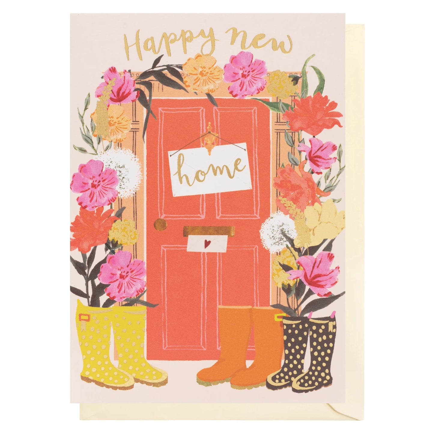 New Home Door & Flowers