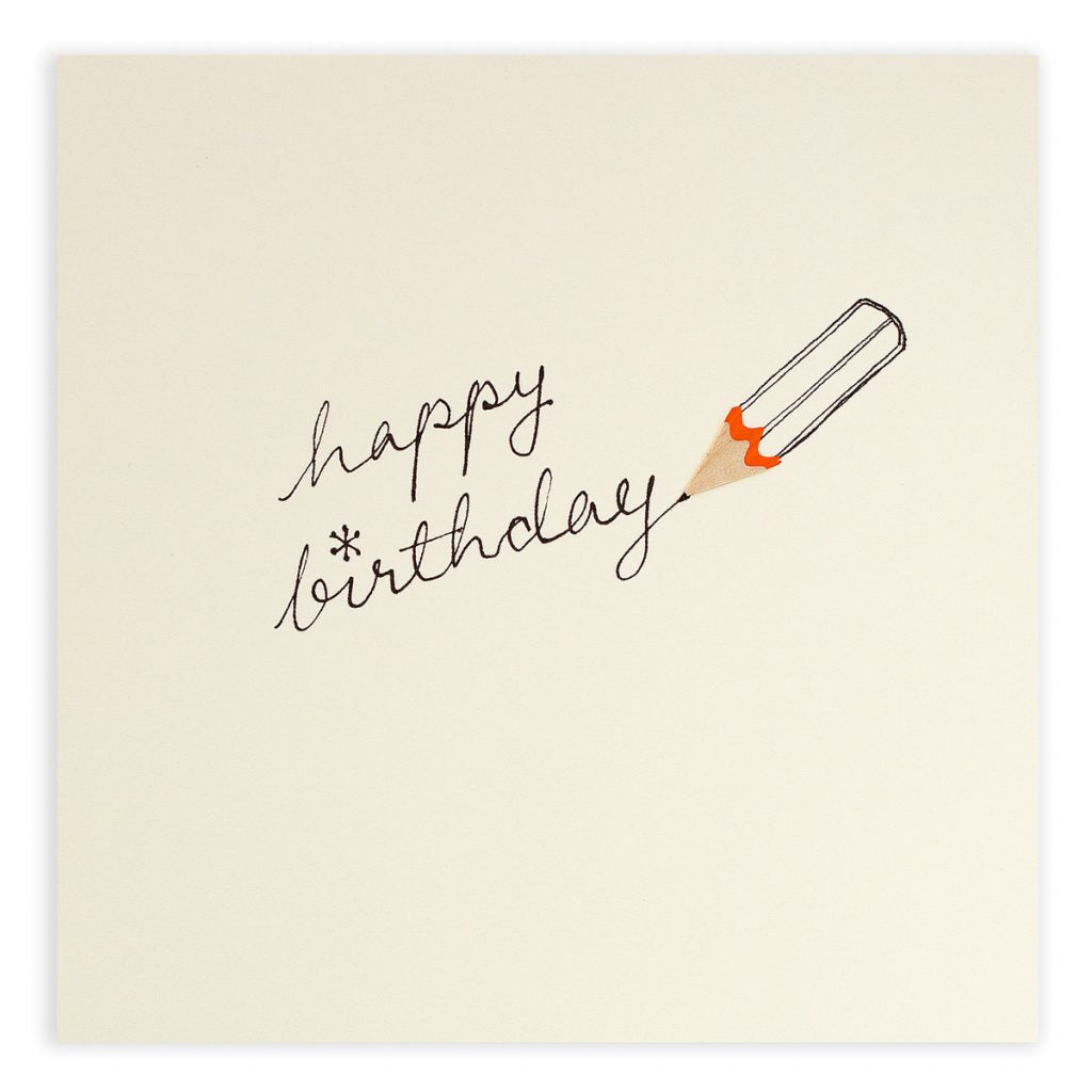 Happy Birthday Pencil