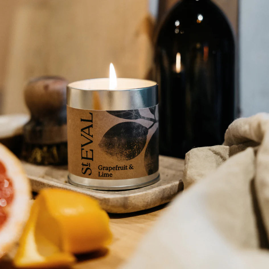 Tin - Grapefruit & Lime Scented Candle