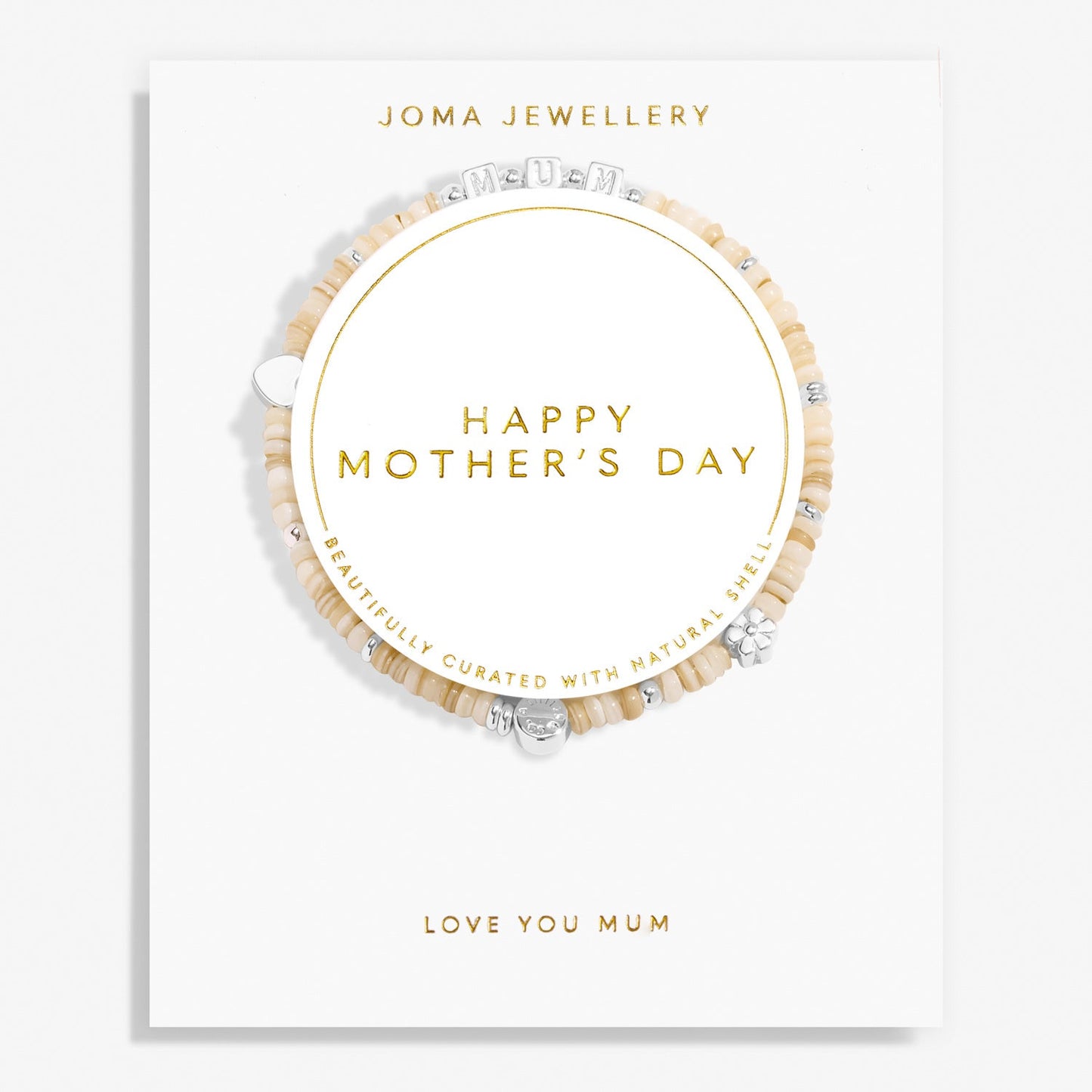 HAPPY LITTLE MOMENTS | HAPPY MOTHER'S DAY | Silver Plated | Bracelet | 17.5cm stretch