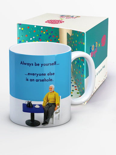 Rude Boxed Mug Always Be Yourself By Bold and Bright