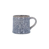 Blue speckled stoneware mug