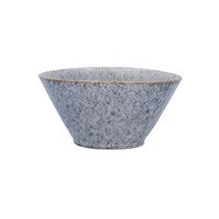 Blue speckled stoneware bowl