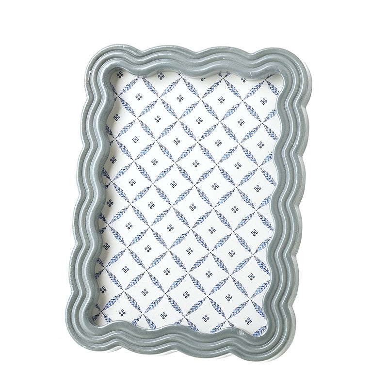 BLUE WAVY STANDING FRAME