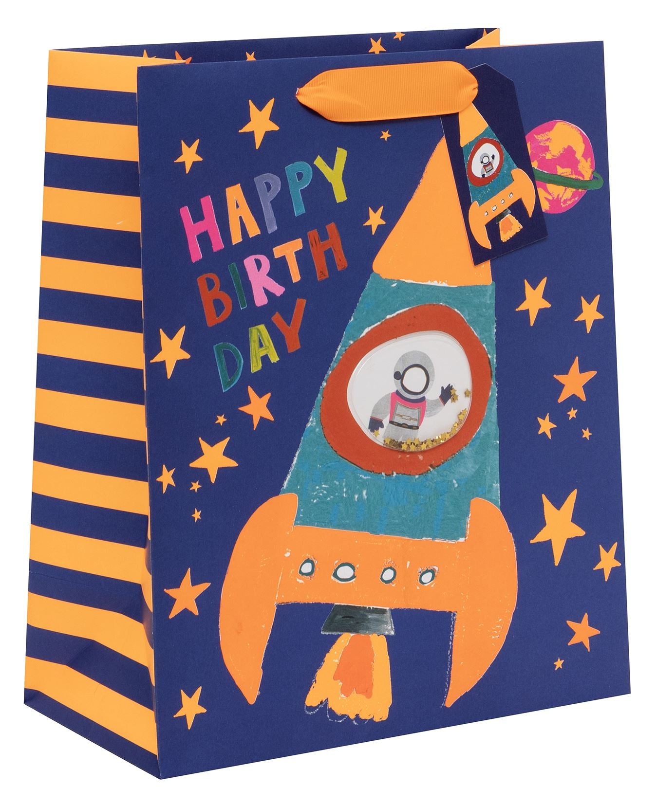 GIFT BAG LARGE ROCKET BOY
