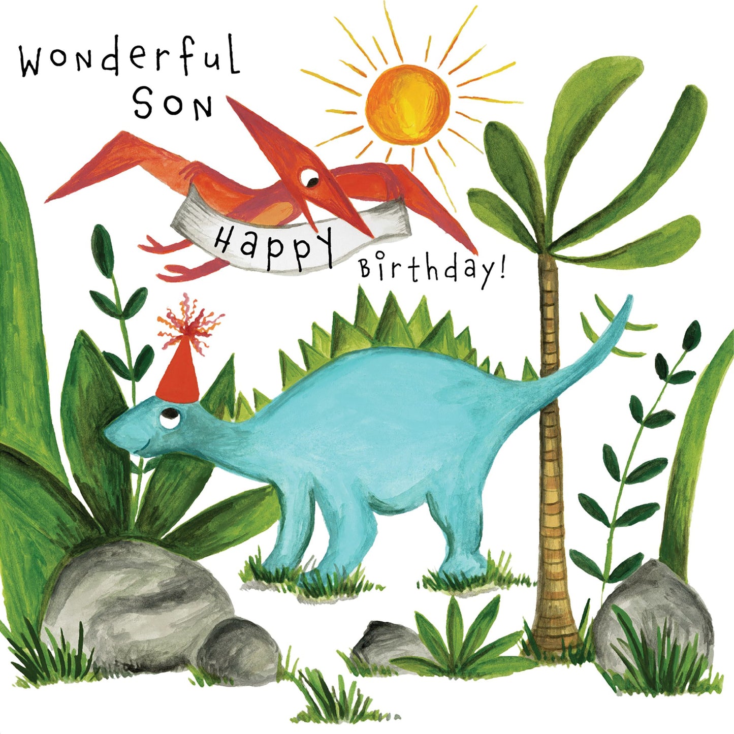 Happy Birthday Wonderful Son Dinosaur
