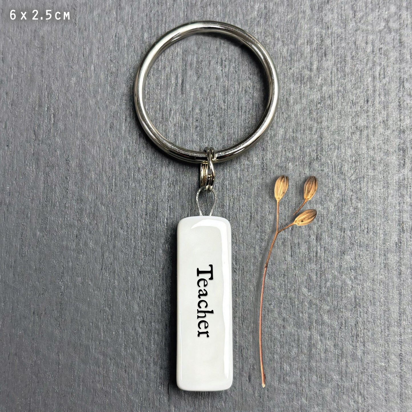 Porcelain Keyring -Teacher