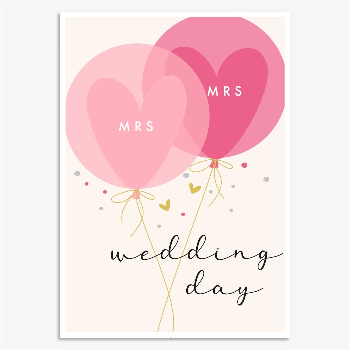 MRS AND MRS WEDDING DAY