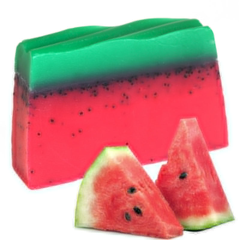 Handcrafted Soap Slice - Tropical Paradise Watermelon