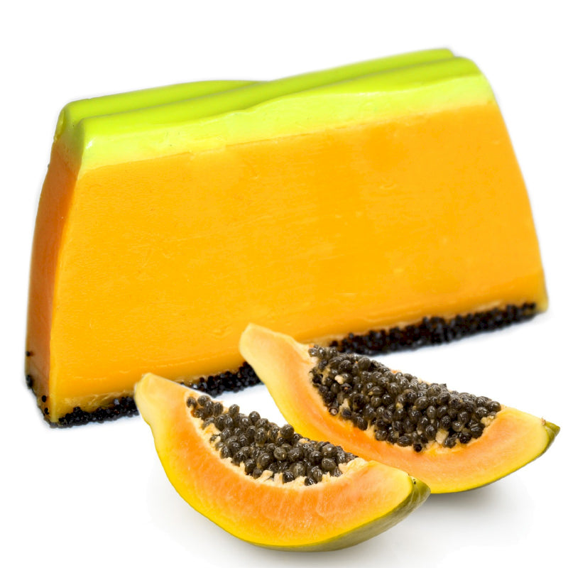 Handcrafted Soap Slice - Tropical Paradise Papaya