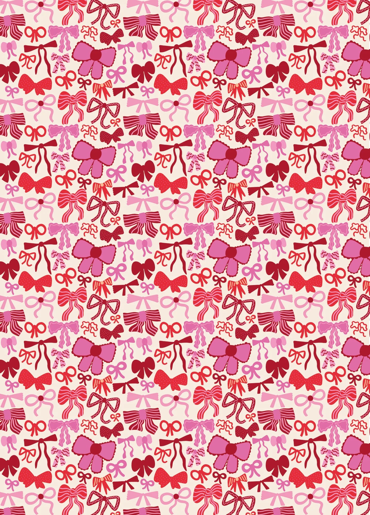 Christmas Bow Wrapping Paper