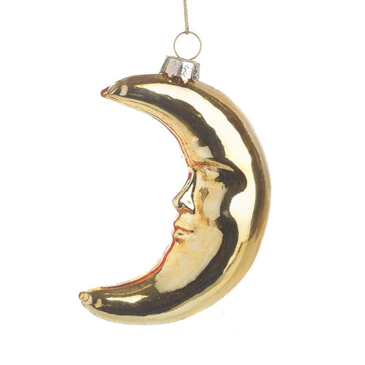 GOLD MAN IN MOON BAUBLE