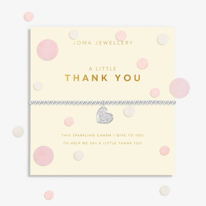 CONFETTI A LITTLE | THANK YOU | Silver Plated | Bracelet | 17.5cm stretch