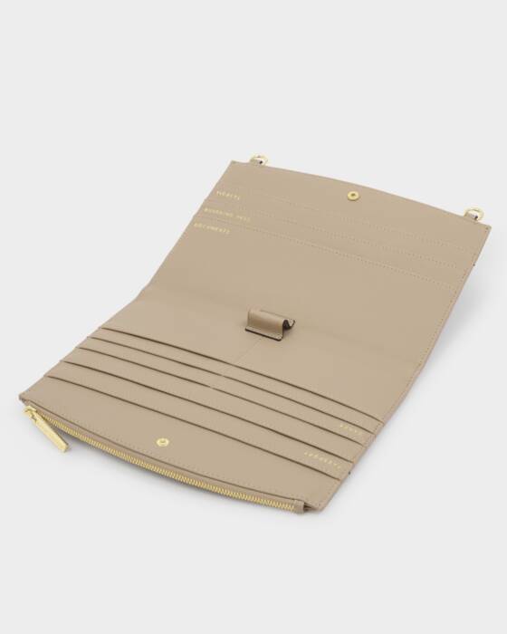 TRAVEL ORGANISER CROSSBODY | LIGHT TAUPE