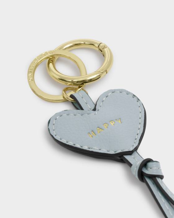 BAG CHARM HAPPY GREY