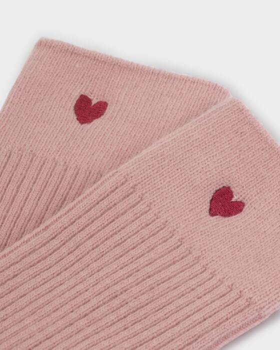 GIFT BOXED SOCKS HEART BLUSH PINK