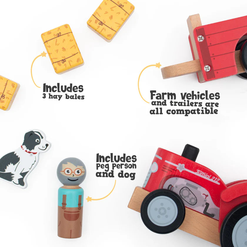 Farm Tractor and trailer set