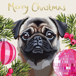 CHRISTMAS PETS PUG