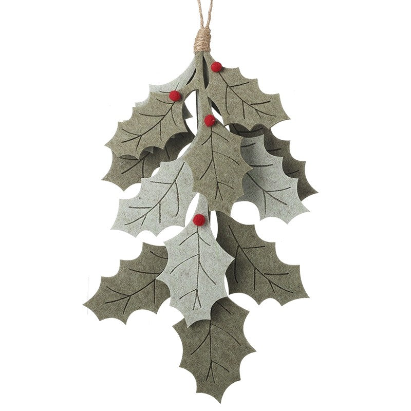 FELT HOLLY BUNCH HANGER