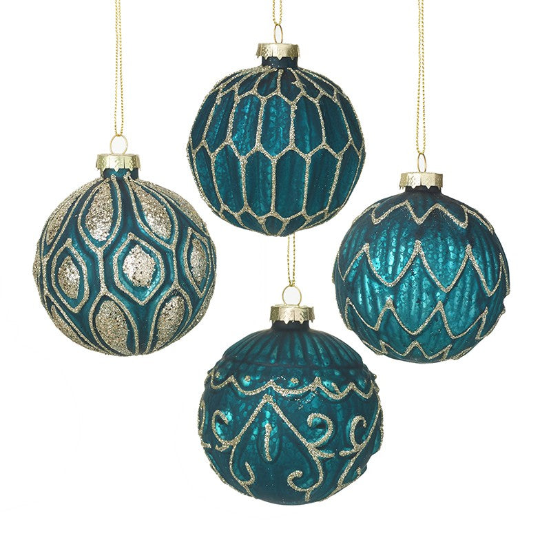 TURQUOISE AND GOLD BAUBLE
