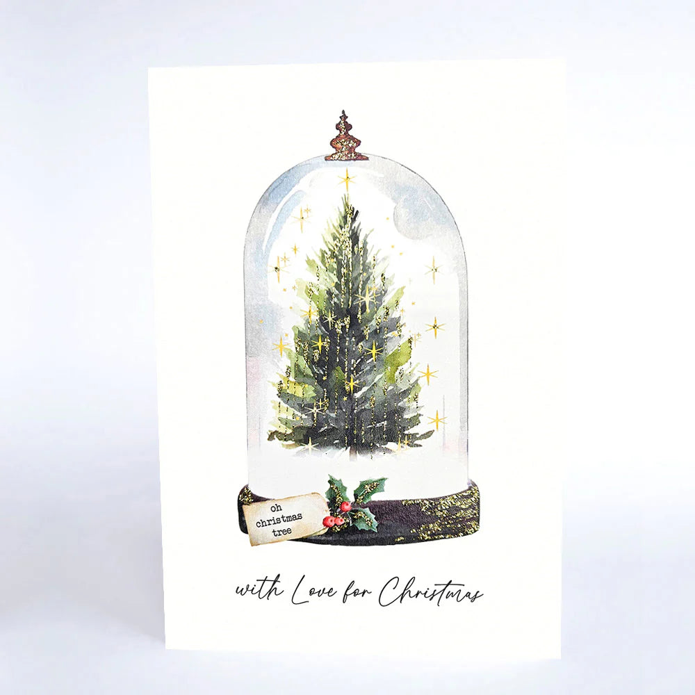Love at Christmas Hand Glittered