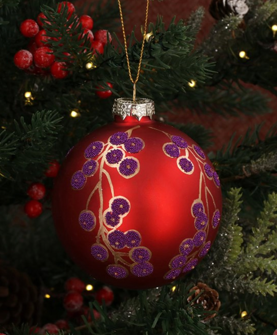 Red Sparkly Bauble