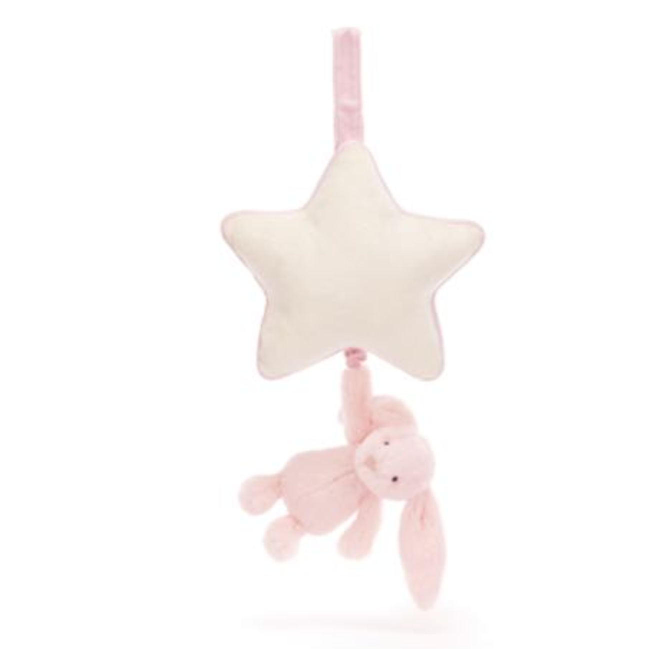 Bashful pink Bunny Musical Pull