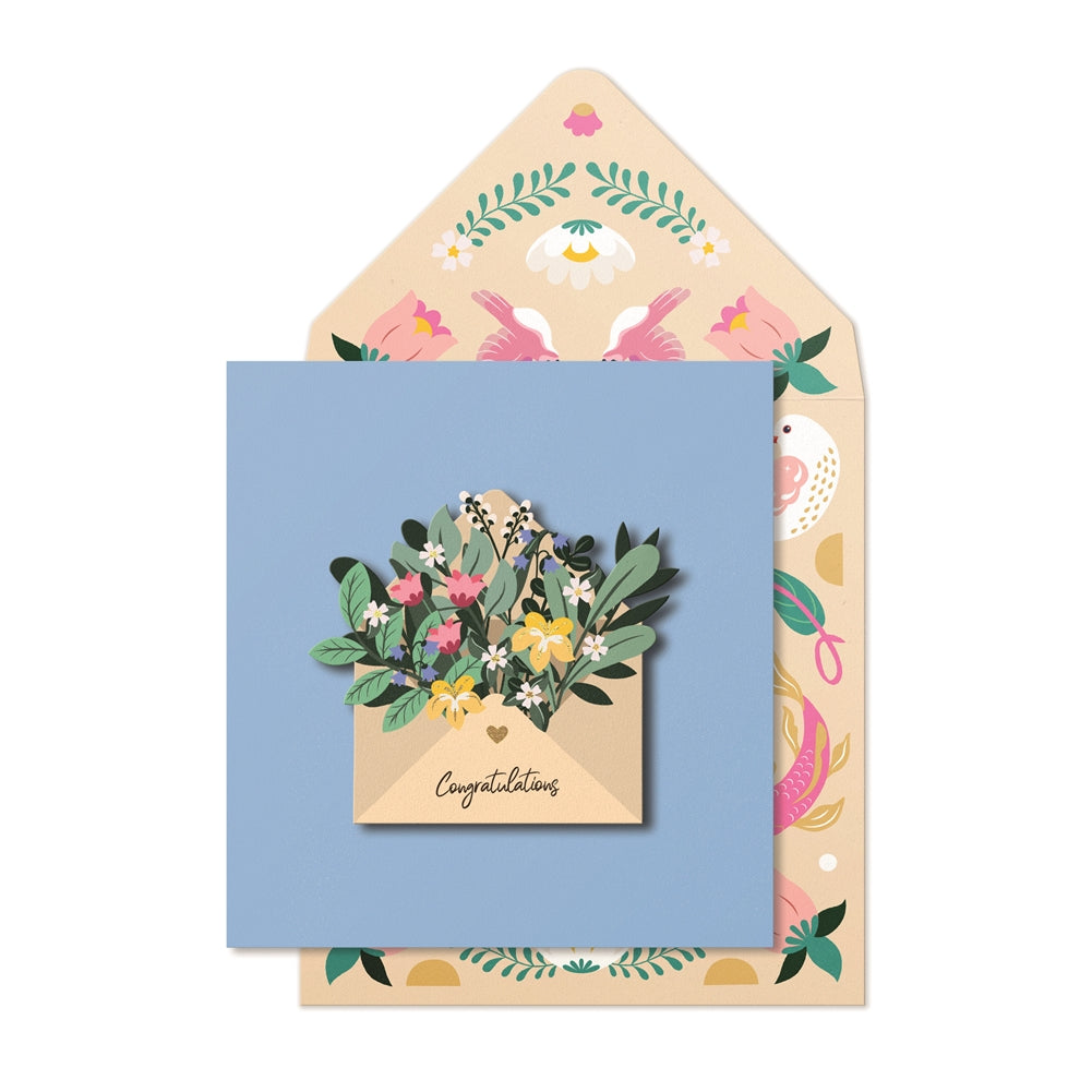 Congratulations Floral Card