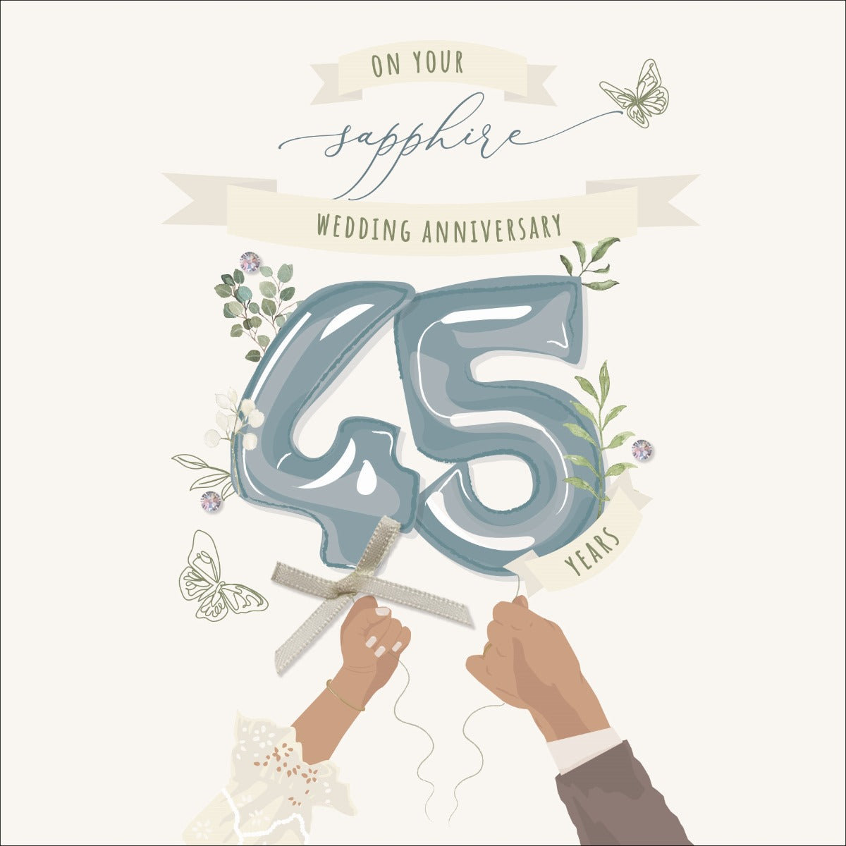 On your Sapphire Wedding Anniversary, 45 Years